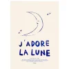 Affiche A3 J'adore La Lune