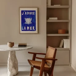 Affiche A3 J'adore La Mer