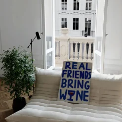 Affiche A3 Real Friends Bring Wine