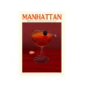 Affiche Cocktail - Elin Pk - Manhattan