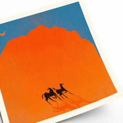 Affiche Enikő Eged - Horses of Wadi Rum - 50 x 50 cm