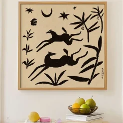 Affiche Enikő Eged - Papercut Horses - 50 x 50 cm