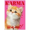 Affiche Karma is a cat Taylor Swift - A3 - Rose