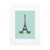Affiche Le Duo Archi Eiffel Tower France - 30 cm x 40 cm