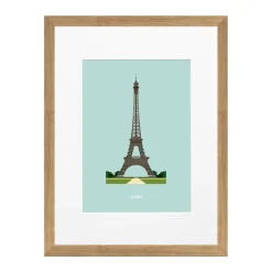 Affiche Le Duo Archi Eiffel Tower France - 30 cm x 40 cm