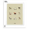 Affiche Le Duo Chaises - 30 x 40 cm