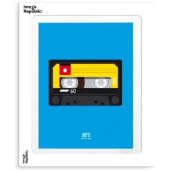 Affiche Le Duo 80'S K7 Audio 02 - 30 x 40 cm