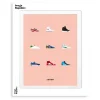 Affiche Le Duo Sneakers - 30 x 40 cm
