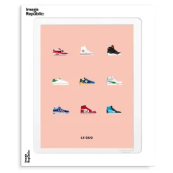 Affiche Le Duo Sneakers - 30 x 40 cm