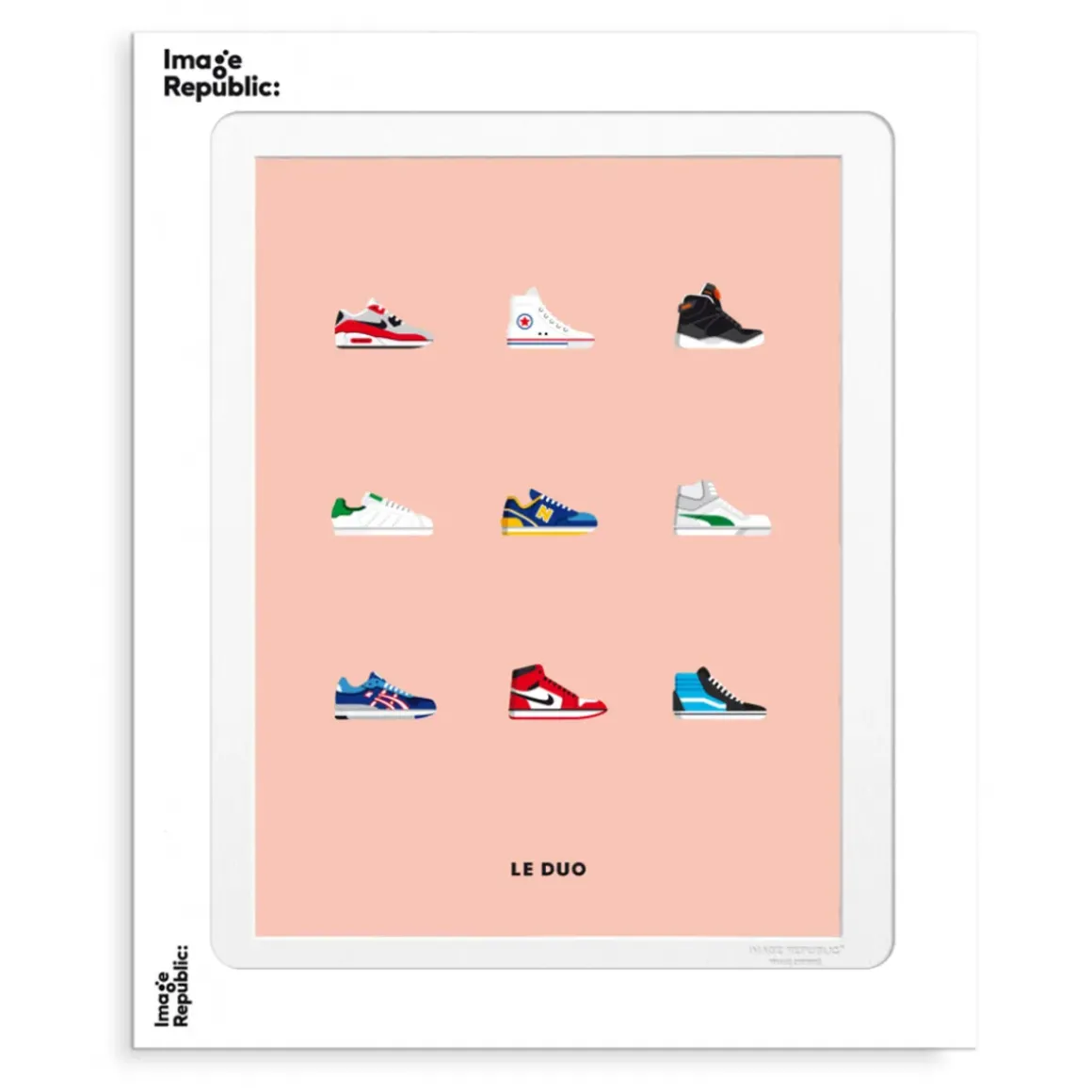 Affiche Le Duo Sneakers - 30 x 40 cm