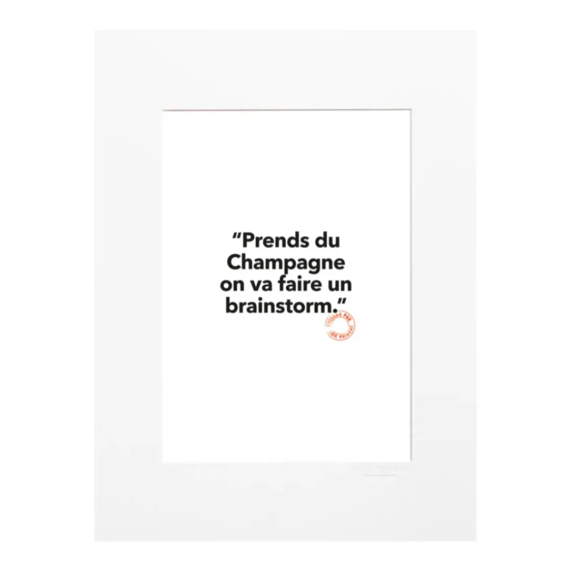 Affiche Loic Prigent 70 Brainstorm - 30 x 40 cm