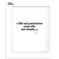 Affiche Loic Prigent Elle Est Parisienne - 30 x 40 cm