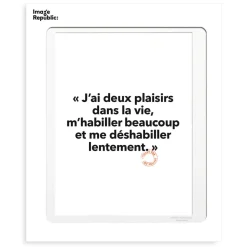 Affiche Loic Prigent J'Ai Deux Plaisirs - 30 x 40 cm