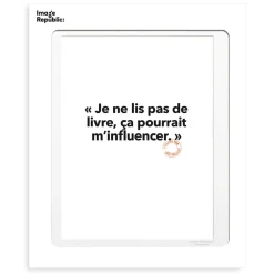Affiche Loic Prigent Je Ne Lis Pas - 30 x 40 cm