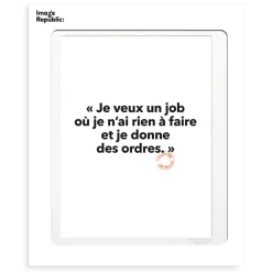 Affiche Loic Prigent Je Veux Un Job - 30 x 40 cm