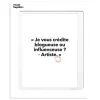 Affiche Loic Prigent Je Vous Credite - 30 x 40 cm