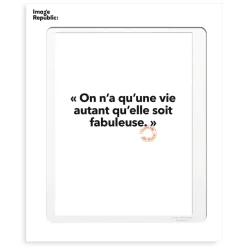 Affiche Loic Prigent On N'A Qu'Une Vie - 30 x 40 cm