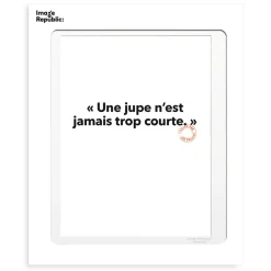 Affiche Loic Prigent Une Jupe N'Est - 30 x 40 cm