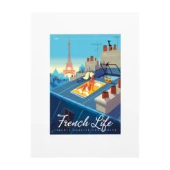 Affiche Monsieur Z French Life - 22 x 22 cm