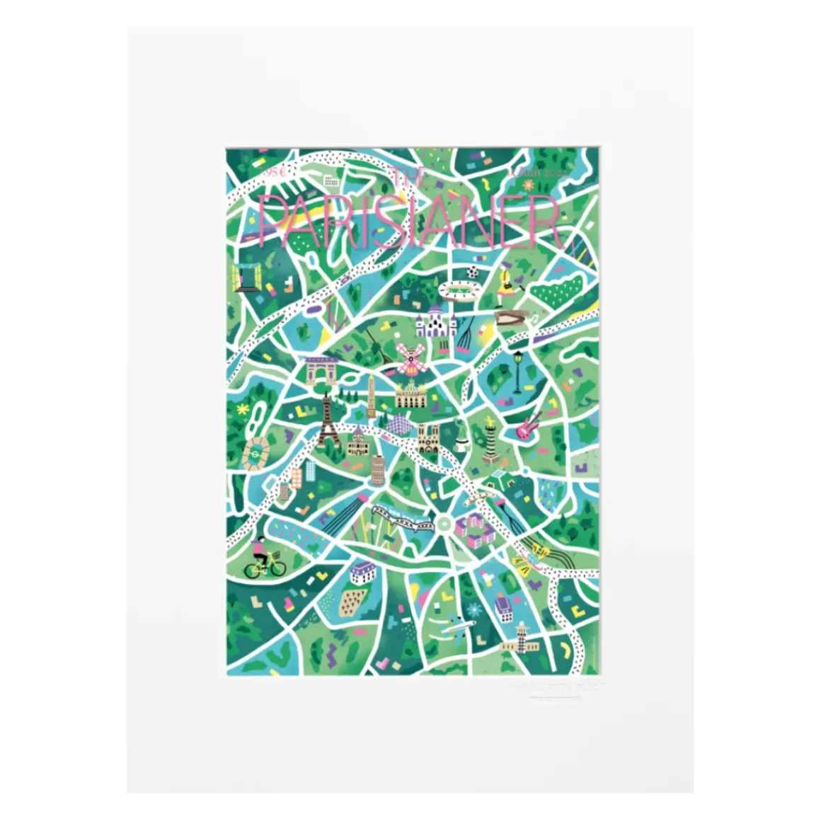 Affiche N71 Corbineau - The Parisianer - 22 x 22 cm