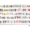 Affiche Vestiaire des Célèbres Films Comiques - 50 x 70 cm