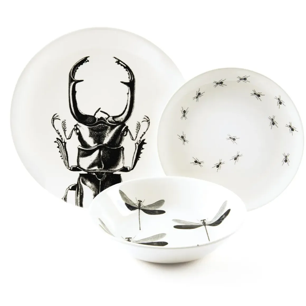 Assiette creuse - Libellule