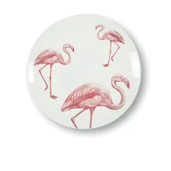 Assiette à dessert Flamants en porcelaine - Ø 21 cm