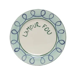 Assiette à dessert L'amour fou - 22 cm
