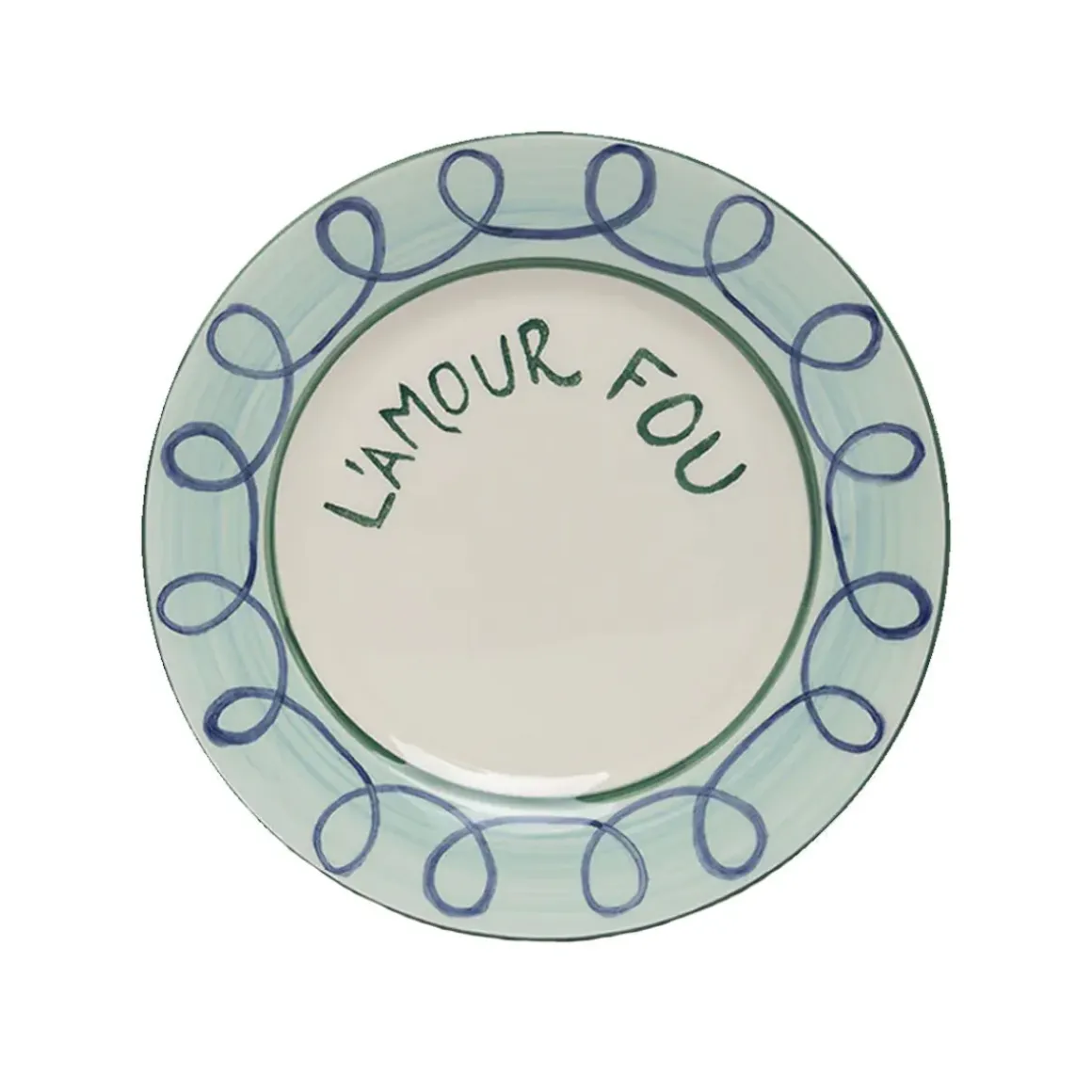 Assiette à dessert L'amour fou - 22 cm