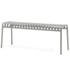 Banc Palissade en acier poudré - Gris ciel