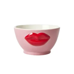 Bol avec lèvres en relief - Rose - 600 ml