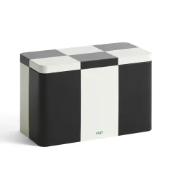 Boîte Tin à carreaux M - Noir u0026 Blanc