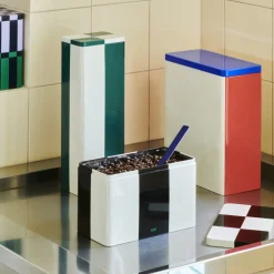 Boîte Tin à carreaux M - Noir u0026 Blanc