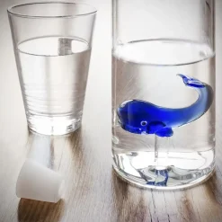 Bouteille Baleine bleue Atlantis en verre borosilicate - 1,2 L