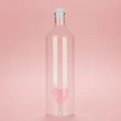 Bouteille Love en verre borosilicate - 1,2 L