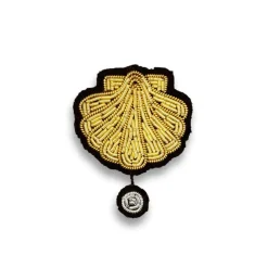 Broche Coquille Saint Jaques Perle S