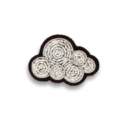Broche Nuage Cumulus - Argent