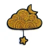 Broche Nuage Or et étoile