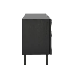 Buffet Graphic en teck verni - 4 portes