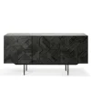 Buffet Graphic en teck verni - 3 portes