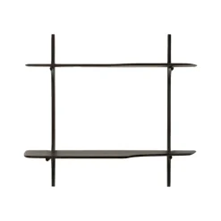 Bureau Mural PI en Acajou Vernis - 140 x 48 x 126 cm