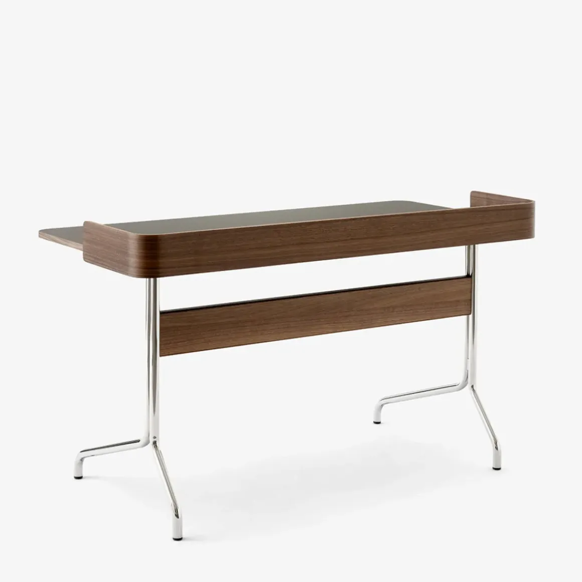 Bureau Pavilion AV17 Linoleum Iron 4178 - Noyer / Pieds Chrome