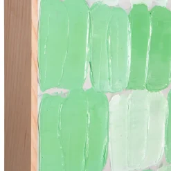 Cadre Peinture Abstraite - 75 x 100 cm - Verte