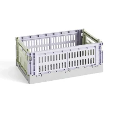 Caisse Crate Mix S - Lavande / Vert