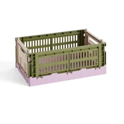 Caisse Crate Mix S - Olive/ Poudre