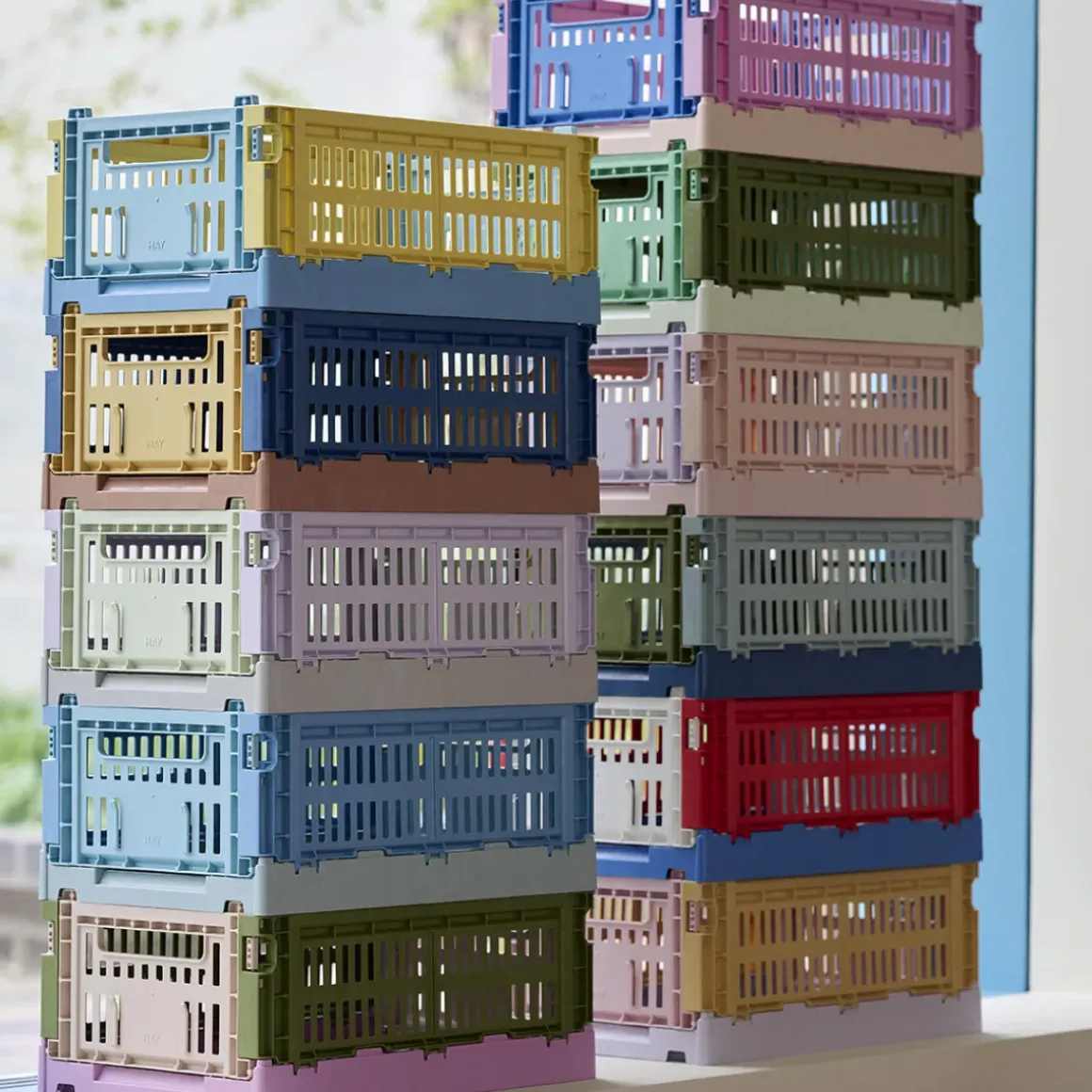 Caisse Crate Mix S - Olive/ Poudre