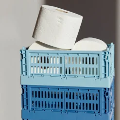 Caisse Crate S - Bleu Dusty