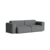 Canapé Mags Soft Low 2.5 places - Combinaison 1 - Steelcut Trio 153 - Coutures Black