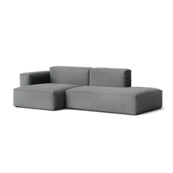 Canapé Méridienne Mags Soft Low 2.5 places - Combinaison 3 left - Hallingdal 130 - Coutures Light Grey