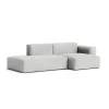 Canapé Méridienne Mags Soft Low 2.5 places - Combinaison 3 right - Hallingdal 116 - Coutures Light Grey